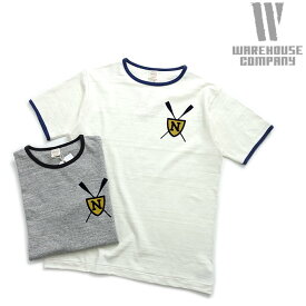 ウエアハウス WAREHOUSE [4059N] 半袖 リンガーTシャツ "N" 日本製