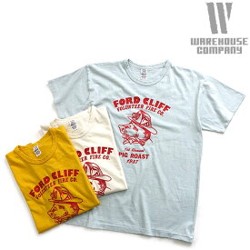 ウエアハウス WAREHOUSE [4064FC] セコハン 半袖 Tシャツ "FORD CLIFF" 日本製