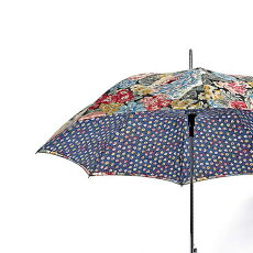FULTON×CathKidstonフルトンキャスキッドソンブルームズベリーBloomsburyオーチャードブルームチャコール傘レディース長傘花柄女性用正規かさプレゼントギフト