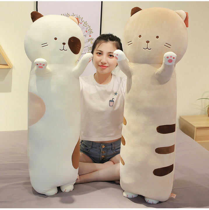 楽天市場 ネコ 抱き枕 特大 100cm かわいい ぬいぐるみ 大きい ねこ 猫 動物 アニマル クッション 抱きまくら だきまくら 添い寝まくら 人気 手触り抜群 やわらか 伸び伸び 子供 キッズ プレゼント ギフト グッズ Keiwa