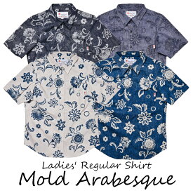 かりゆしウェア レディース Mold Arabesque 半袖/J206690