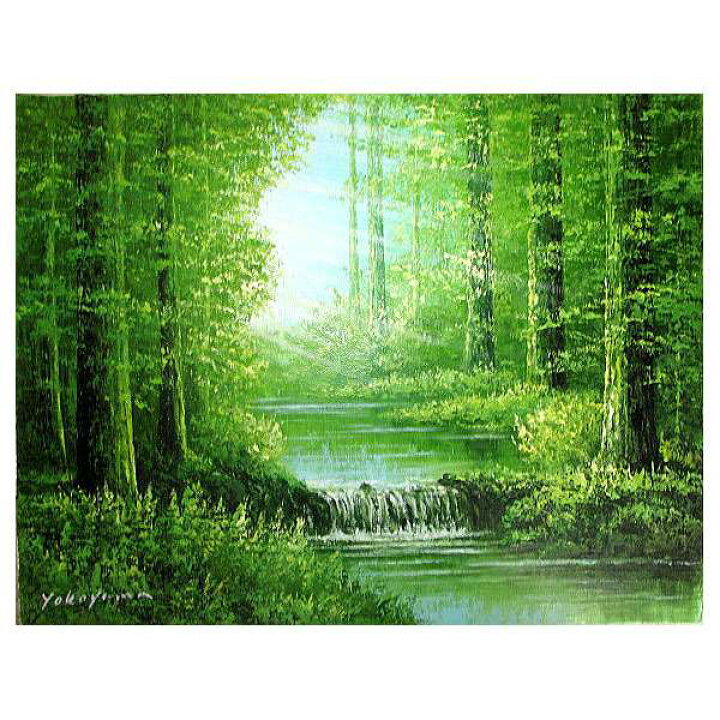 楽天市場】油彩画 F6号 横山守「陽光」真筆 額入り 額装絵画 油絵 風景 