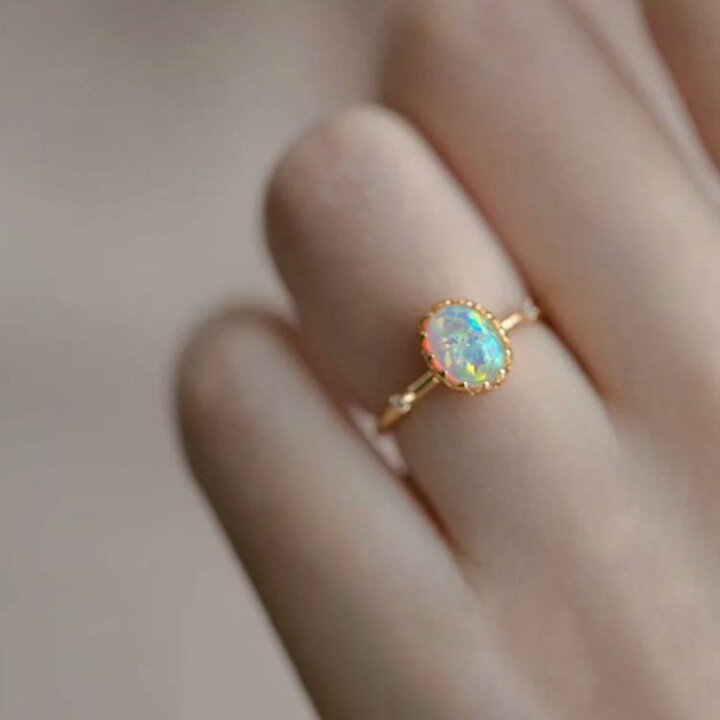 楽天市場】送料無料 オパール 指輪 遊色ぎらぎら SV手巻きリング opal 
