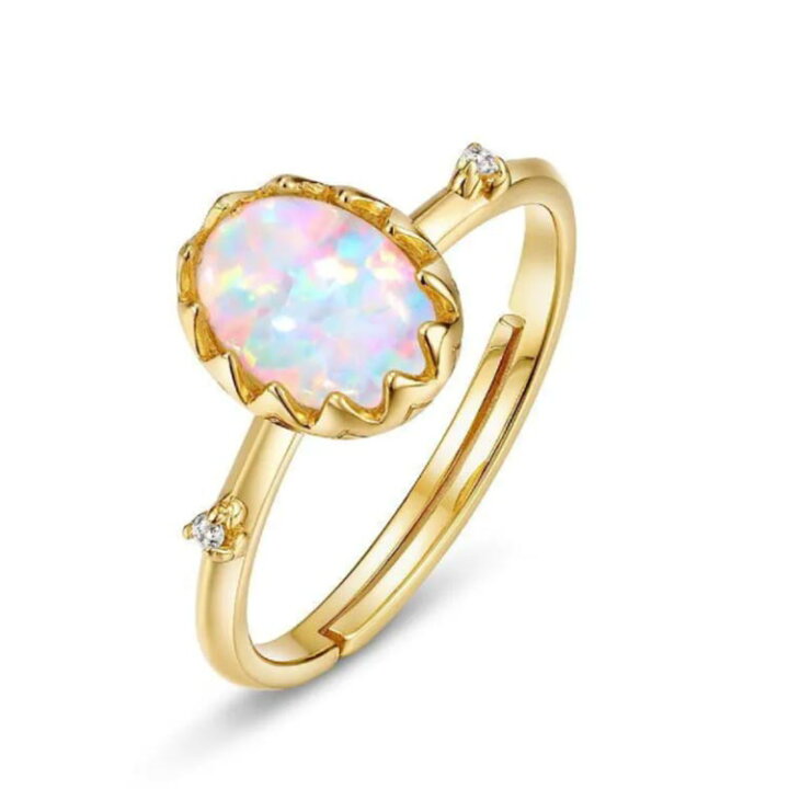 楽天市場】送料無料 オパール 指輪 遊色ぎらぎら SV手巻きリング opal 