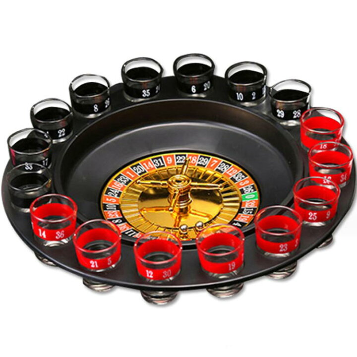 楽天市場】パーティー ルーレット ゲームセット ショットグラス付き 