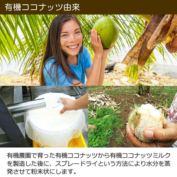 市場 有機ココナッツミルクパウダー ココナッツミルク粉 無漂白 400g 3袋 安定剤不使用 Jasオーガニック 市場 有機ココナッツミルクパウダー ココナッツミルク粉 無漂白 400g 3袋 安定剤不使用 Jasオーガニック