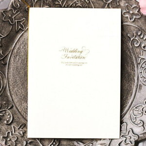 【24日20時〜P10倍+180円クーポン】 結婚式 招待状 手作りキット ブランシュ・プレミアム アイボリー 招待状 10冊入り 10名様分 結婚式招待状 手作り ペーパーアイテム 手作りキット テンプレー