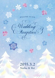 【10日20時〜P10倍+200円クーポン】 ウェルカムボード イヴェール 冬 結婚式 結婚 手作り 招待状 席次表 ウェディング ブライダル ウェディングボード