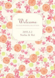 【10日20時〜P10倍+200円クーポン】 ウェルカムボード フローラルベージュ 結婚式 結婚 手作り 招待状 席次表 ウェディング ブライダル ウェディングボード