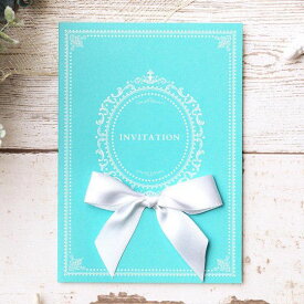 【10日20時〜P10倍+200円クーポン】 結婚式 招待状 手作りキット リュミエール アクアグリーン 10名用 招待状 10冊入り 10名様分 結婚式招待状 手作り ペーパーアイテム 手作りキット テンプレート ウェディング 手作りセット ココサブ