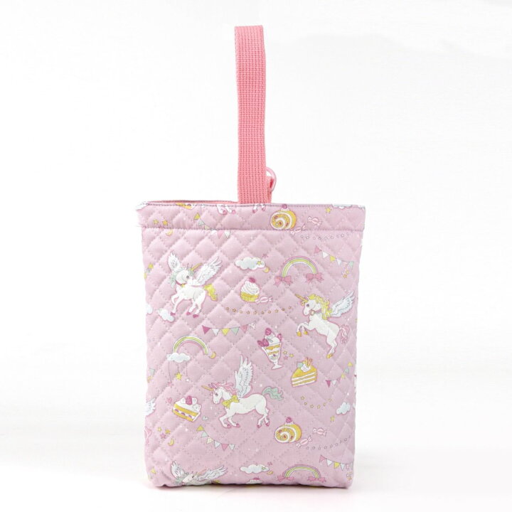 楽天市場】上履き入れ 女の子 ユニコーン パープル シューズバッグ  