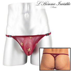 男性下着 Tバック 男性用Tバック 男性Gストリング G-string メンズTバック ロームアンヴィジーブル L'Homme Invisible Charlemagne Red Tバック (my83-clm-008)[M便 1/3]