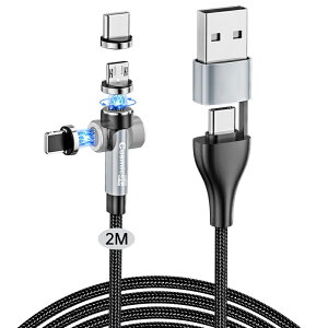 USB-A/Cp6in1}OlbgC[dP[u 60W/3A}[d+f[^] 7s[q 7pin Lp 540x] USB Type-CACgjOAMicroUSBP[u [d QC}[dP[u  E i0S An