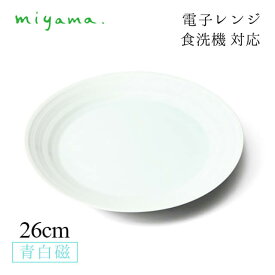 食器皿 26cm パスタ皿 2枚セット 蒼 sooo 青白磁 川昌製陶所 深山陶器 miyama（KSO001LB）おしゃれ 美濃焼 水色 電子レンジ可 食洗機可