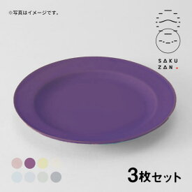 SAKUZAN 作山窯 プレート 10" 3枚セット 26cm Sara DAYS（19603）食器皿 選べるカラー 日本製