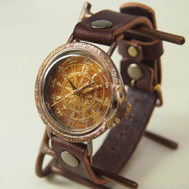 ipsilon（イプシロン） 手作り腕時計 compasso（コンパッソ） [compasso-M] 時計作家・ヤマダヨウコさんのハンドメイド ウォッチ・ハンドメイド腕時計 メンズ・レディース 本革ベルト アンティーク調 アナログ シンプル 日本製 国産