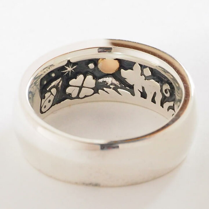 楽天市場 Moge モゲ シルバーアクセサリー 同じ月を見てた コブタ シルバーリング 8mm Mo R 067 アクセサリー作家 山口 光司さんの手作りアクセサリー ハンドメイドジュエリー ペアリング 指輪 子豚 こぶた 満月 星 スター 動物 アニマル メンズ レディース