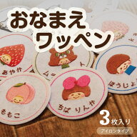 【SALE！】お名前ワッペン 3枚セット 送料無料 ワッペン 名前 ネームワッペン アイロン ひらがな カタカ…