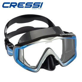 CRESSI ダイビング マスク リバティ トライサイドLIBERTY TRISIDE3面ガラス 視界良好 フリーダイブ シュノーケリング スイミング