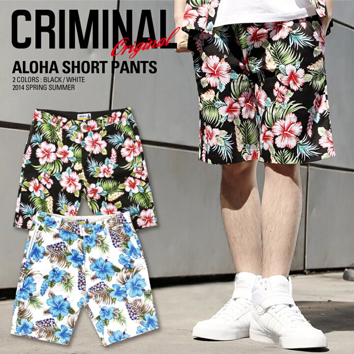 楽天市場】Criminal Original 【 アロハショーツ 】 ハーフパンツ 