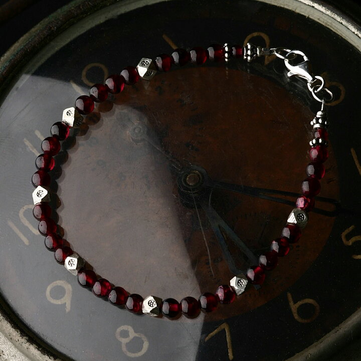 楽天市場】カレン 族 シルバー 深紅の輝き ガーネット ビーズ  