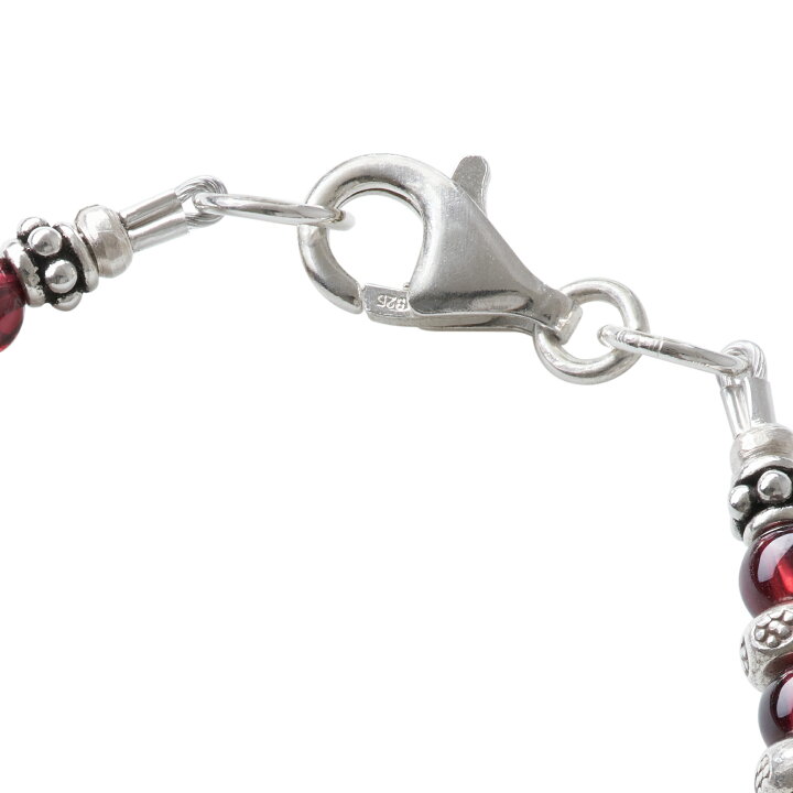 楽天市場】カレン 族 シルバー 深紅の輝き ガーネット ビーズ  