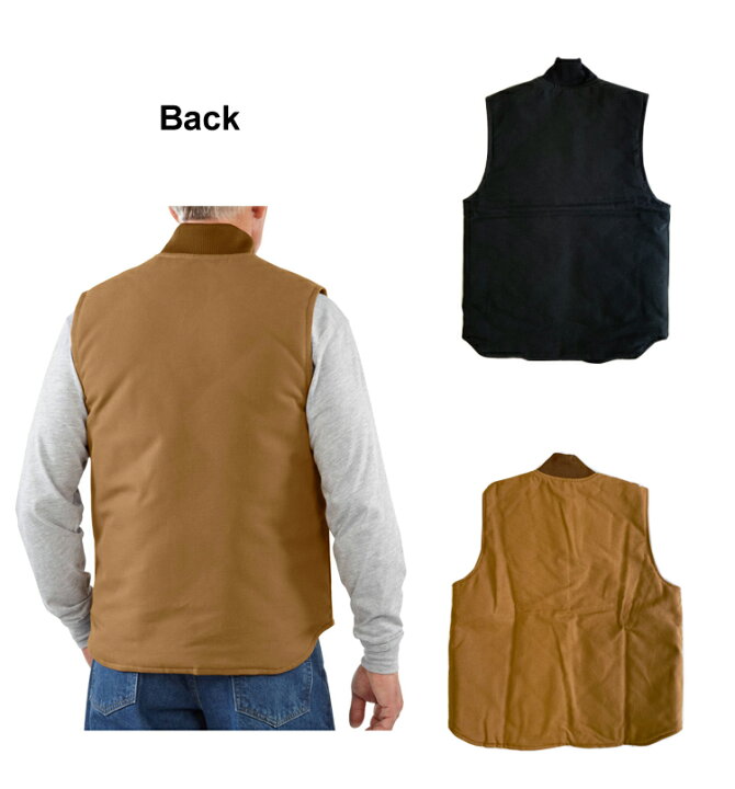 楽天市場】【Carhartt】 V01 カーハート ダック ベスト アウトドア 