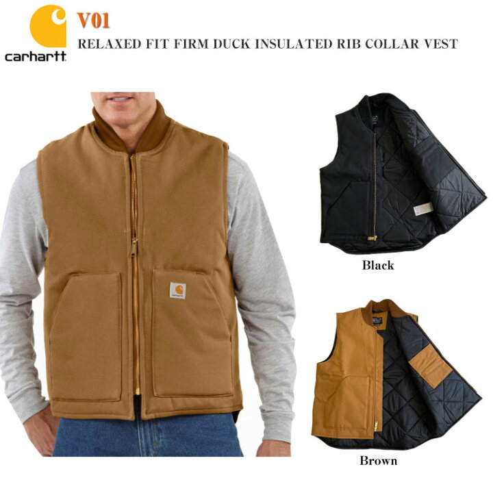 楽天市場】【Carhartt】 V01 カーハート ダック ベスト アウトドア 