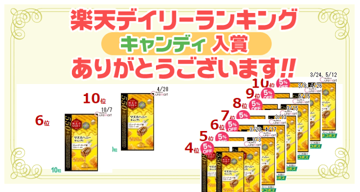 楽天市場】マヌカハニー キャンディ MGO550+ 10粒 ユニマットリケン