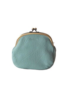 ギフト包装無料 Kanmi. カンミ フカフカ がま口 ポーチ (M) レザー 口金 革製 化粧ポーチ プレゼントに ユニセックス レディース メンズ かわいい 日本製 メイドインジャパン 使いやすい やわ