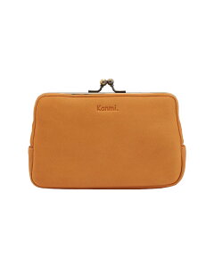 ギフト包装無料 Kanmi. カンミ フカフカ がま口 パン ポーチ レザー 口金 革製 化粧ポーチ プレゼントに ユニセックス レディース メンズ かわいい 日本製 メイドインジャパン 使いやすい やわ