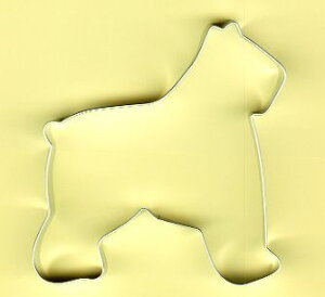 ★メール便選択可★ブービエ クッキー型 ワンコ 犬 イヌ ※返品交換は承っておりません。型抜き クラフト 石鹸 手芸 メタル 抜き型 かわいい 手作り お菓子 おしゃれ クッキーカッター 製菓