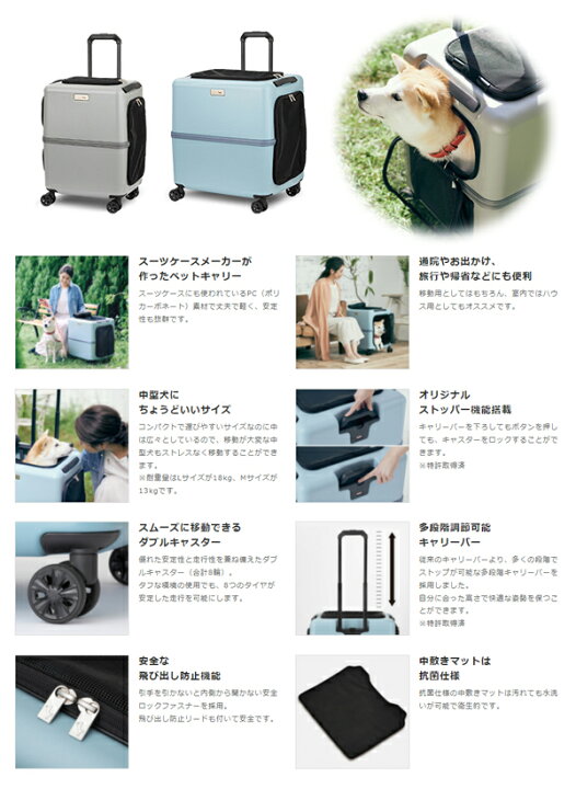 楽天市場 Petico Pet Carry ペットキャリーico ジッパータイプ Mサイズ メーカー直送品ts 送料無料 クレート ペット用品 返品 交換 ギフト包装不可 キュリアス 雑貨 スーツケース