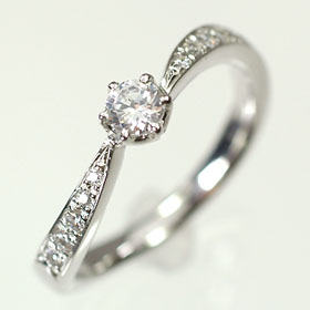 婚約指輪 プラチナ・ダイヤモンド0.2ct（F・VS・3EX・HC・鑑定書付） エンゲージリング（婚約指輪） 送料無料