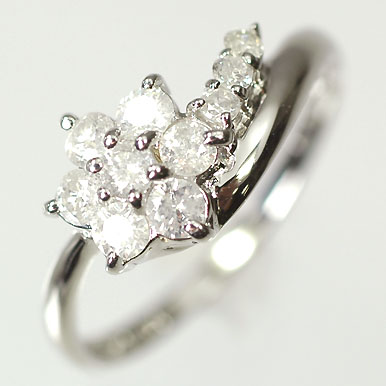 プラチナ ダイヤモンド リング スウィートテン プラチナ・ダイヤモンド0.5ct　アニバーサリー10リング（指輪）ダイヤモンド指輪