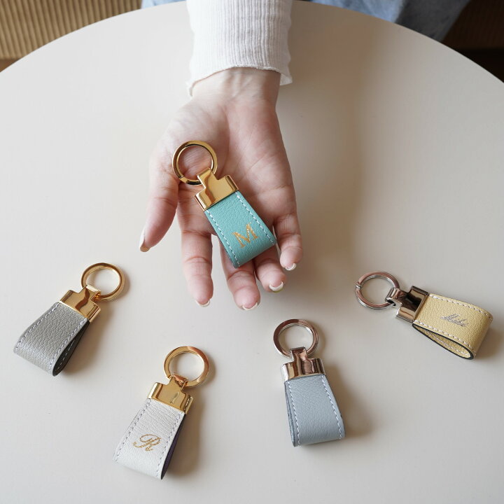 楽天市場】本革 ミニSO キーリング シュリー オーダーメイド 名入れ 