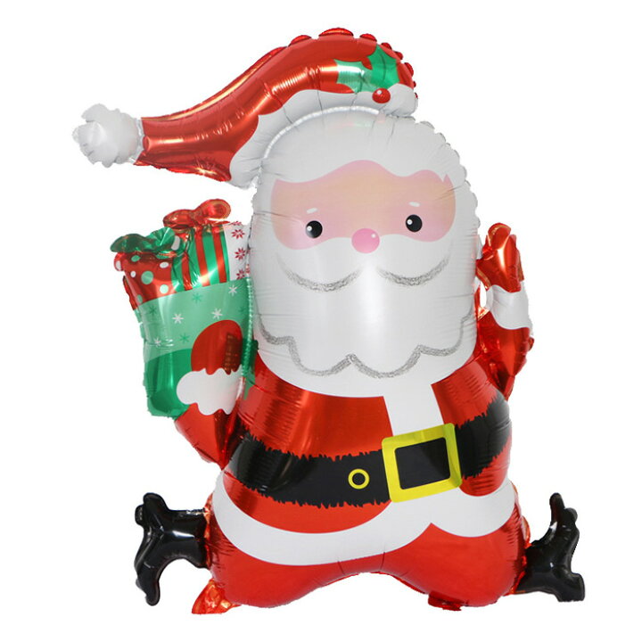 楽天市場 クリスマス サンタさん クリスマス バルーン サンタクロース パーティー 飾り プレゼント アレンジ用 風船 アルミ製 パーティーグッズ 可愛いサンタクロースバルーン 70 60cm 送料無料 ドリームハウス