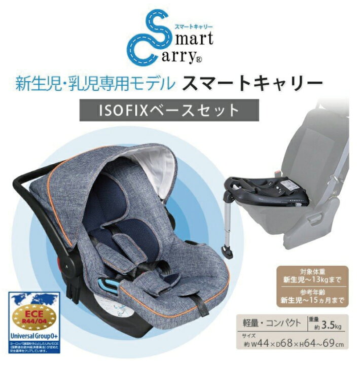 楽天市場】【レンタル】日本育児 チャイルドシート スマートキャリー 