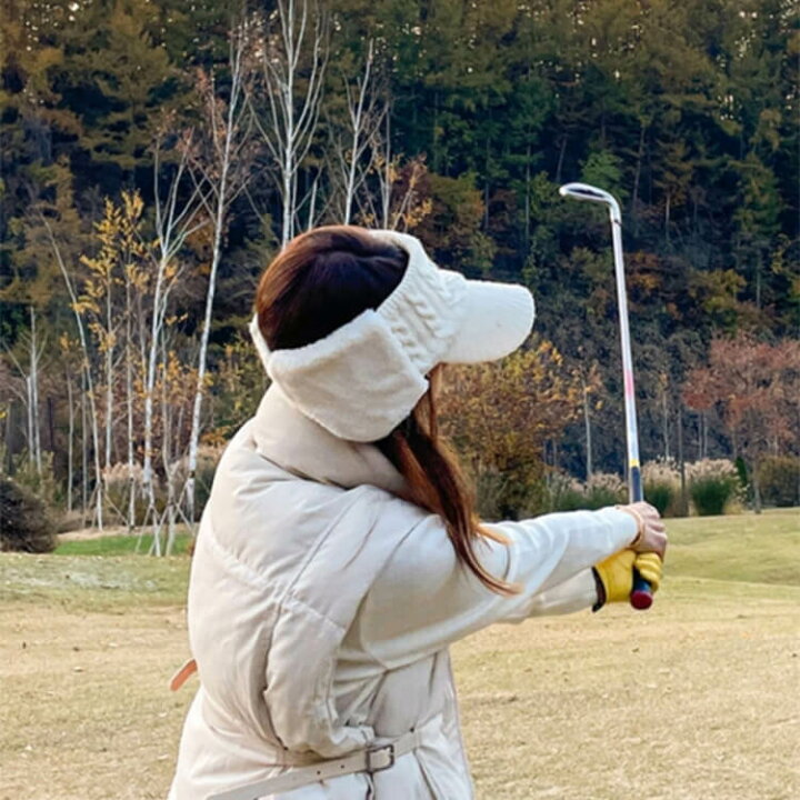 楽天市場】耳あて ゴルフウェア レディース 韓国 サンバイザー ゴルフ 