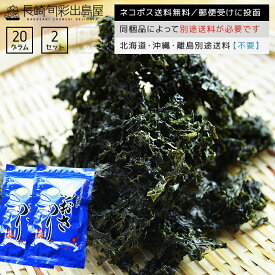 【ネコポス送料無料】無添加 長崎産 壱岐産 乾燥あおさのり 20g 2袋セット 全国一律送料無料 ポスト投函 郵便受け投函 出島屋 国産 長崎県産 九州産 あおさ アオサ あーさ アーサ ひとえぐさ ヒトエグサ【冷凍送料別商品の同梱不可】