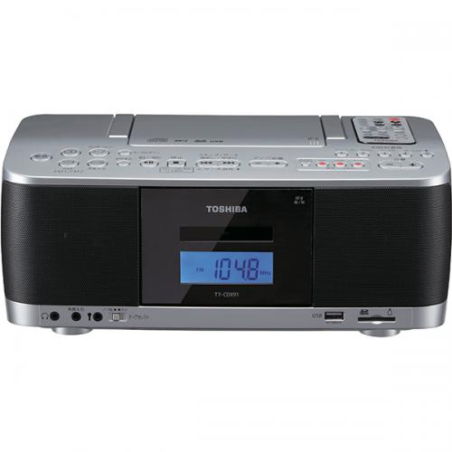 東芝 TOSHIBA CDラジオカセットレコーダー 開催中 TY-CDX91-S シルバー ワイドFM対応 セール商品