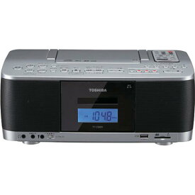 東芝 TOSHIBA CDラジオカセットレコーダー ワイドFM対応 シルバー TY-CDX91-S [TYCDX91-S]