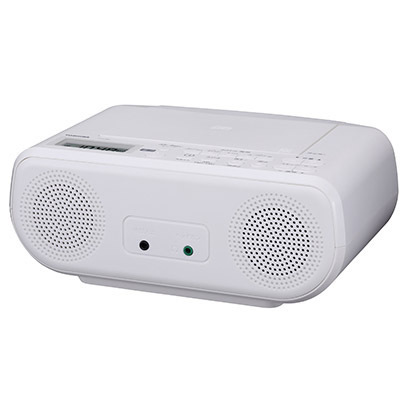東芝 TOSHIBA CDラジオ ワイドFM対応 実物 TY-C160-W ホワイト ファッション通販