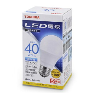  TOSHIBA LEDd 40W F E26 LDA4D-G/K40V1 qLDA4DGK40V1r