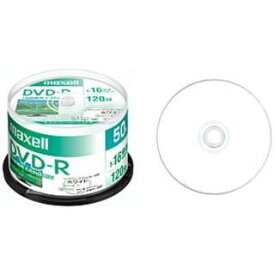 maxell 録画用DVD-R 片面1層 4.7GB 16倍速対応 50枚入 DRD120PWE.50SP マクセル 〈DRD120PWE50SP〉