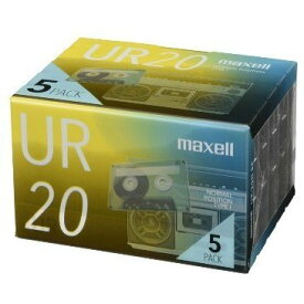 マクセル Maxell オーディオカセットテープ20分5巻パック UR-20N5P 〈5本 /20分 /ノーマルポジション〉 〈UR20N5P〉