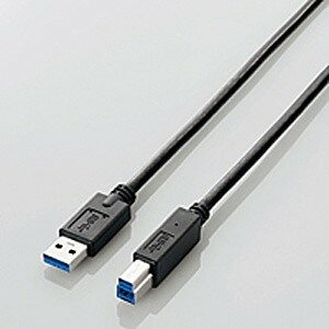 ELECOM USBP[u USB3.0 A-B^Cv X^_[h 2m ubN USB3-AB20BK GR qUSB3AB20BKr