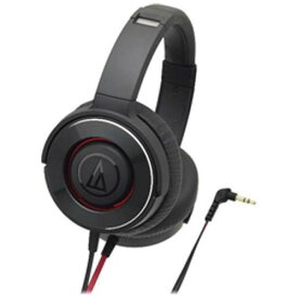audio-technica 密閉型ヘッドホン SOLID BASS ブラックレッド ATH-WS550BRD オーディオテクニカ 〈ATHWS550BRD〉