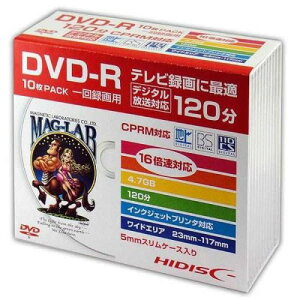 HI-DISC ^pDVD-R 4.7GB 16{Ή 10 CPRMΉ HDDR12JCP10SC nCfBXN qHDDR12JCP10SCr