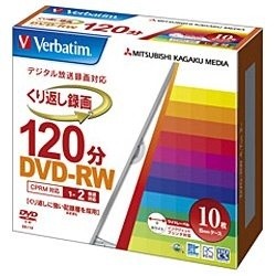 MITSUBISHIケミカルメディア 録画用DVD-RW Verbatim 4.7GB 2倍速対応